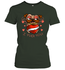 I Pug You Cute Valentines Day Love Heart Pug Dog Valentine Women's T-Shirt Women's T-Shirt - FordPhuMy