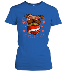 I Pug You Cute Valentines Day Love Heart Pug Dog Valentine Women's T-Shirt Women's T-Shirt - FordPhuMy