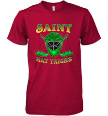 Saint Hat Tricks Ice Hockey Funny St Patricks Day Gift Men's Premium T-Shirt Men's Premium T-Shirt - FordPhuMy