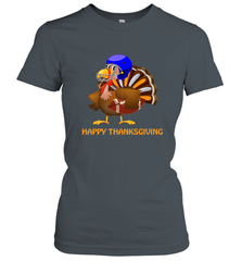 Cool Happy Thanksgiving Football Shirt Gobble Player Turkey Women's T-Shirt Women's T-Shirt - FordPhuMy