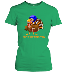 Cool Happy Thanksgiving Football Shirt Gobble Player Turkey Women's T-Shirt Women's T-Shirt - FordPhuMy
