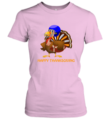 Cool Happy Thanksgiving Football Shirt Gobble Player Turkey Women's T-Shirt Women's T-Shirt - FordPhuMy