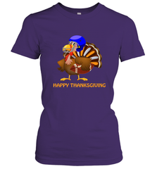 Cool Happy Thanksgiving Football Shirt Gobble Player Turkey Women's T-Shirt Women's T-Shirt - FordPhuMy