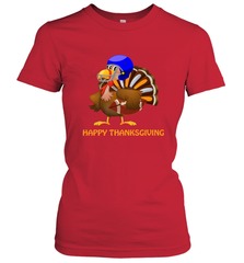 Cool Happy Thanksgiving Football Shirt Gobble Player Turkey Women's T-Shirt Women's T-Shirt - FordPhuMy