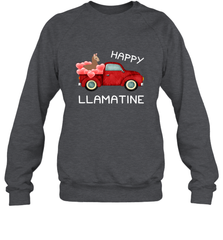 Happy Llamatine funny Valentine Day Llama costume Crewneck Sweatshirt Crewneck Sweatshirt - FordPhuMy