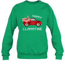 Happy Llamatine funny Valentine Day Llama costume Crewneck Sweatshirt Crewneck Sweatshirt - FordPhuMy