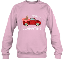 Happy Llamatine funny Valentine Day Llama costume Crewneck Sweatshirt Crewneck Sweatshirt - FordPhuMy