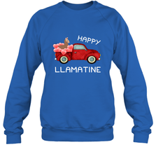 Happy Llamatine funny Valentine Day Llama costume Crewneck Sweatshirt Crewneck Sweatshirt - FordPhuMy
