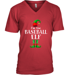 I'm The Baseball Elf Matching Family Pajama Christmas Men's V-Neck Men's V-Neck - FordPhuMy