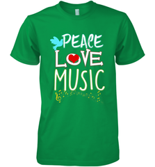 Peace Love Music Hippie Hipster Festival Men's Premium T-Shirt Men's Premium T-Shirt - FordPhuMy