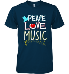 Peace Love Music Hippie Hipster Festival Men's Premium T-Shirt Men's Premium T-Shirt - FordPhuMy