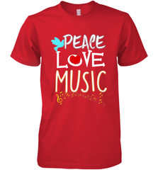 Peace Love Music Hippie Hipster Festival Men's Premium T-Shirt Men's Premium T-Shirt - FordPhuMy