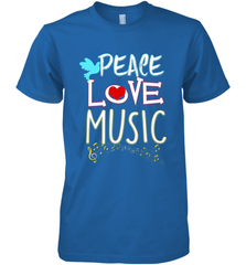 Peace Love Music Hippie Hipster Festival Men's Premium T-Shirt Men's Premium T-Shirt - FordPhuMy