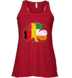 Irish German Flag Shamrock St Patricks Shirts Women's Racerback Tank