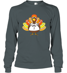 Cool Thanksgiving Football Shirt _ Gobble Player Turkey Gift Long Sleeve T-Shirt Long Sleeve T-Shirt - FordPhuMy
