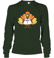Cool Thanksgiving Football Shirt _ Gobble Player Turkey Gift Long Sleeve T-Shirt Long Sleeve T-Shirt - FordPhuMy