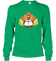 Cool Thanksgiving Football Shirt _ Gobble Player Turkey Gift Long Sleeve T-Shirt Long Sleeve T-Shirt - FordPhuMy