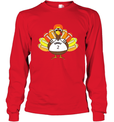Cool Thanksgiving Football Shirt _ Gobble Player Turkey Gift Long Sleeve T-Shirt Long Sleeve T-Shirt - FordPhuMy