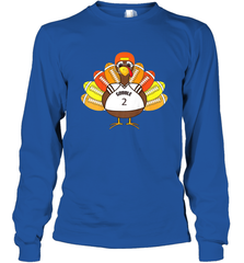 Cool Thanksgiving Football Shirt _ Gobble Player Turkey Gift Long Sleeve T-Shirt Long Sleeve T-Shirt - FordPhuMy
