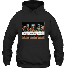 Comics Style Funny Christmas Happy Birthday Jesus Hooded Sweatshirt