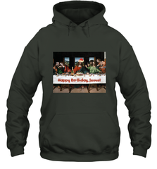 Comics Style Funny Christmas Happy Birthday Jesus Hooded Sweatshirt Hooded Sweatshirt - FordPhuMy