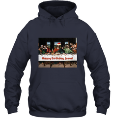 Comics Style Funny Christmas Happy Birthday Jesus Hooded Sweatshirt