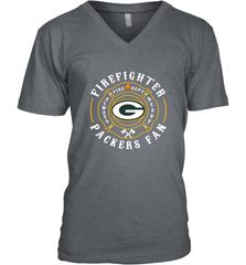 Green Bay Packers NFL Pro Line Green Firefighter Men's V-Neck Men's V-Neck - FordPhuMy
