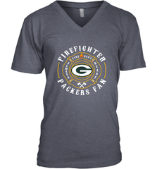 Green Bay Packers NFL Pro Line Green Firefighter Men's V-Neck Men's V-Neck - FordPhuMy