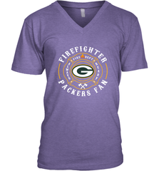 Green Bay Packers NFL Pro Line Green Firefighter Men's V-Neck Men's V-Neck - FordPhuMy