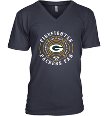 Green Bay Packers NFL Pro Line Green Firefighter Men's V-Neck Men's V-Neck - FordPhuMy