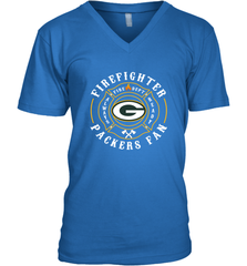 Green Bay Packers NFL Pro Line Green Firefighter Men's V-Neck Men's V-Neck - FordPhuMy