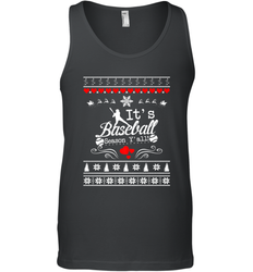 It's Baseball Season Ugly Sweater Christmas 2019 Men's Tank Top