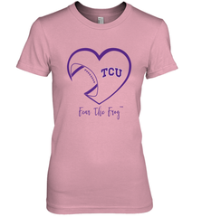 TCU Horned Frogs Football Inside Heart  Team Women's Premium T-Shirt Women's Premium T-Shirt - FordPhuMy