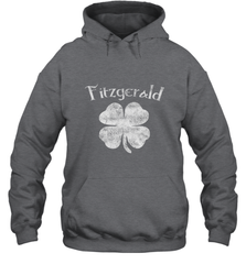 Vintage Fitzgerald Irish Shamrock St Patty's Day Hooded Sweatshirt Hooded Sweatshirt - FordPhuMy