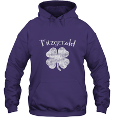Vintage Fitzgerald Irish Shamrock St Patty's Day Hooded Sweatshirt Hooded Sweatshirt - FordPhuMy