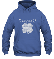 Vintage Fitzgerald Irish Shamrock St Patty's Day Hooded Sweatshirt Hooded Sweatshirt - FordPhuMy
