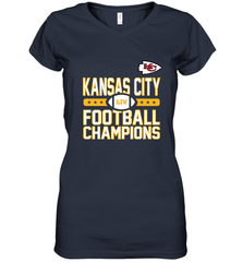 Kansas City Sideline Football _ The City Of Champions LIV Women's V-Neck T-Shirt Women's V-Neck T-Shirt - FordPhuMy