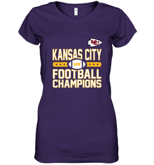 Kansas City Sideline Football _ The City Of Champions LIV Women's V-Neck T-Shirt Women's V-Neck T-Shirt - FordPhuMy