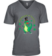 T Rex Dinosaur St. Patrick's Day Irish Funny Men's V-Neck Men's V-Neck - FordPhuMy