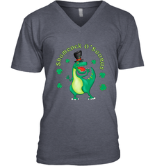 T Rex Dinosaur St. Patrick's Day Irish Funny Men's V-Neck Men's V-Neck - FordPhuMy