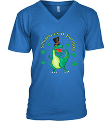 T Rex Dinosaur St. Patrick's Day Irish Funny Men's V-Neck Men's V-Neck - FordPhuMy