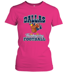 Dallas Thanksgiving Day Funny Turkey Playing Texas Football Premium T Shirt Women's T-Shirt Women's T-Shirt - FordPhuMy