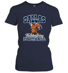 Dallas Thanksgiving Day Funny Turkey Playing Texas Football Premium T Shirt Women's T-Shirt Women's T-Shirt - FordPhuMy