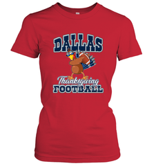 Dallas Thanksgiving Day Funny Turkey Playing Texas Football Premium T Shirt Women's T-Shirt Women's T-Shirt - FordPhuMy