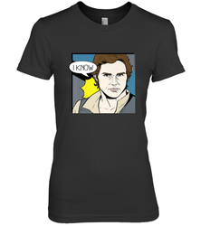 Star Wars Han Solo I Know Pop Art Couples Women's Premium T-Shirt
