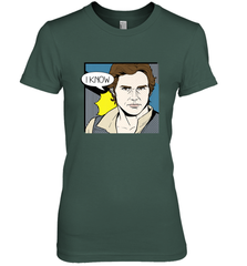 Star Wars Han Solo I Know Pop Art Couples Women's Premium T-Shirt Women's Premium T-Shirt - FordPhuMy