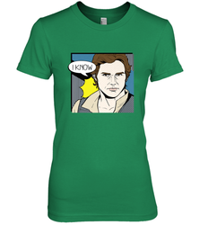 Star Wars Han Solo I Know Pop Art Couples Women's Premium T-Shirt