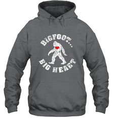 Bigfoot Heart Valentine's Day Lover Art Graphics Great Gift Hooded Sweatshirt Hooded Sweatshirt - FordPhuMy