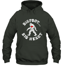 Bigfoot Heart Valentine's Day Lover Art Graphics Great Gift Hooded Sweatshirt Hooded Sweatshirt - FordPhuMy