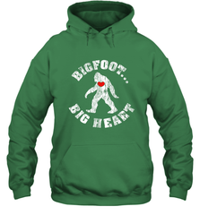Bigfoot Heart Valentine's Day Lover Art Graphics Great Gift Hooded Sweatshirt Hooded Sweatshirt - FordPhuMy